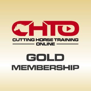 Illustration of a Gold Membership with Cutting Horse Training Online