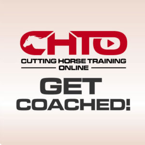 Illustration of the CHTO Get Coached! virtual cutting horse virtual training program